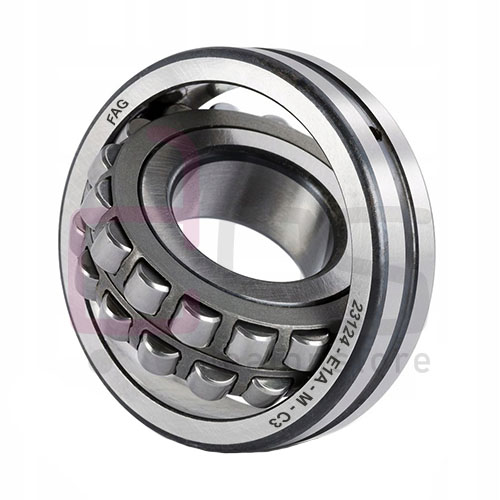 Spherical Roller Bearing 23124E1AMC3.Part Number 23124E1AMC3,23124-E1A-M-C3,23124 E1A M C3. Brand FAG. Size 120x200x62 mm. Weight 7.700 Kg.